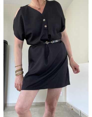 Robe courte Charline en noir