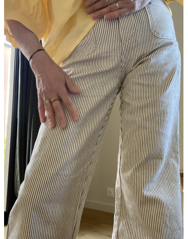 Pantalon Rayé Elena
