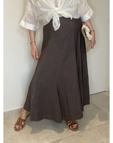 Jupe Julie couleur chocolat