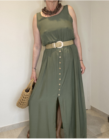 Robe Angela en kaki