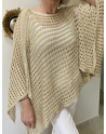Poncho fil doré