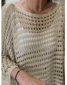 Poncho fil doré