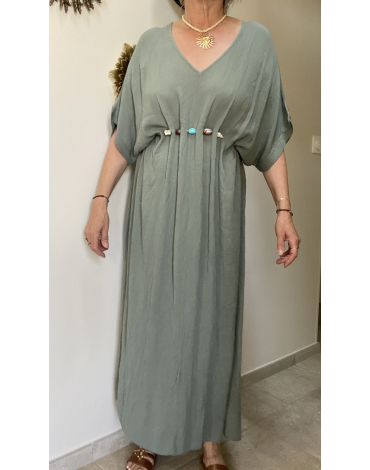 Robe Louisa en kaki