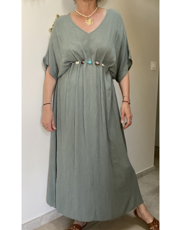 Robe Louisa en kaki
