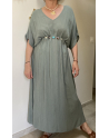 Robe Louisa en kaki