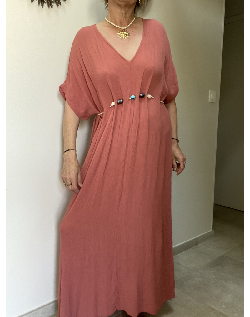 Robe Louisa en terracota