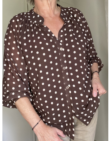 Blouse Lara en marron