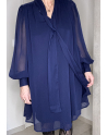 Robe Lyse en bleu marine